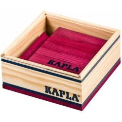 Kapla C40P 40 Delig Aanvulset Bordeau-Rood Constructie Speelgoed -Chique Speelgoeds Winkel 40 plankjes kapla 8023 1