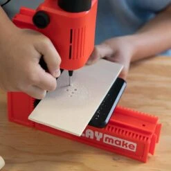 PLAYmake 4 In 1 Houtbewerkingsmachine Houtdraaibank -Chique Speelgoeds Winkel 801200 playmake kolomboor speelactief 3