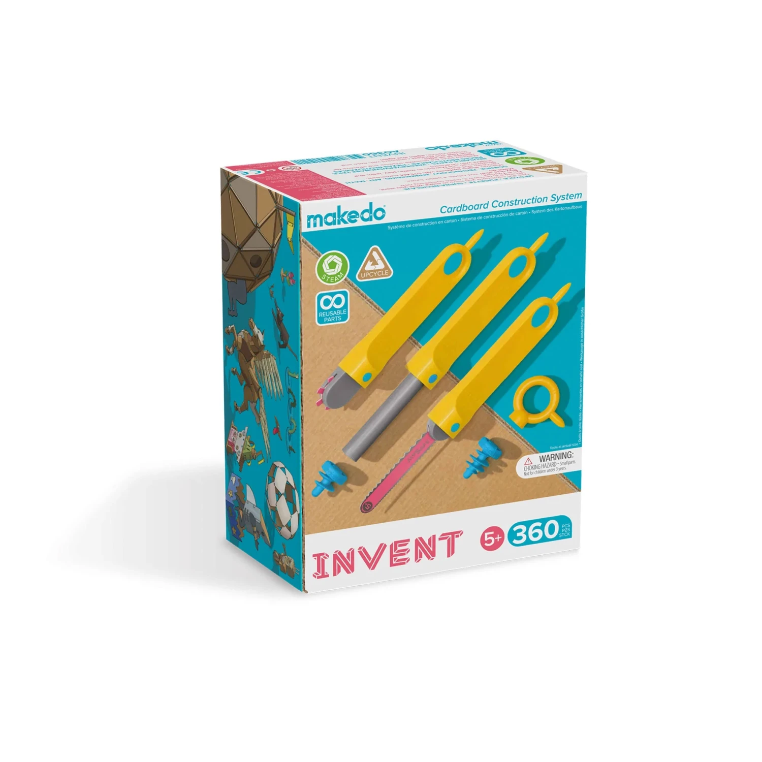 Makedo Invent 360 Gereedschapsset Voor Karton Kindergereedschap 3 Makedo Invent 360 Gereedschapsset Voor Karton Kindergereedschap