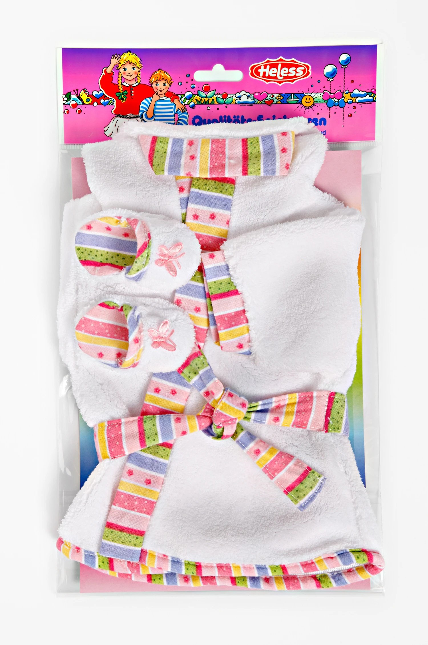 Badjas + Pantoffels Mt. 35 – 46 Cm. 4 Badjas + Pantoffels Mt. 35 – 46 Cm. - Afbeelding 2