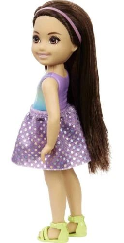 Barbie Pop Chelsea Met Bruin Haar En Jurkje Met Eenhoorn 4 Barbie Pop Chelsea Met Bruin Haar En Jurkje Met Eenhoorn - Afbeelding 2