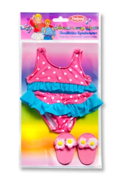 Bikini + Badslippers Pop Mt. 35 – 45 Cm. -Chique Speelgoeds Winkel bikini badslipprs pop heless 787 1