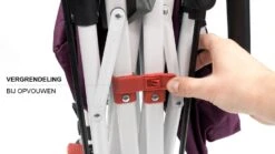 Active Outdoor Bolderkar Paars Met Zonnedak En Extra Bagagetas. Showmodel -Chique Speelgoeds Winkel bolderkar active outdoor opvouwen 6 1 1