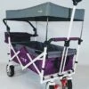 Active Outdoor Bolderkar Paars Met Zonnedak En Extra Bagagetas. Showmodel -Chique Speelgoeds Winkel bolderwagen active outdoor wagon paars