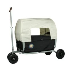 Beachtrekker Life Huif Bolderwagen 12 Beachtrekker Life Huif Bolderwagen -Chique Speelgoeds Winkel bolderwagen opvouwbaar beachtrekker life zwart met huif 1