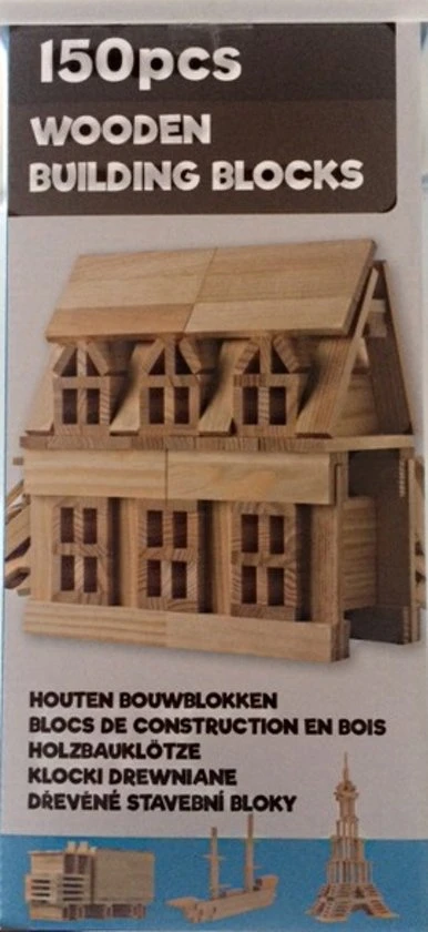 Bouwplankjes City Blocks 150 Stuks 4 Bouwplankjes City Blocks 150 Stuks - Afbeelding 2