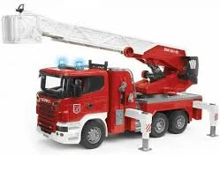 Bruder 3590 Scania Brandweerwagen Ladderwagen 5 Bruder 3590 Scania Brandweerwagen Ladderwagen - Afbeelding 3