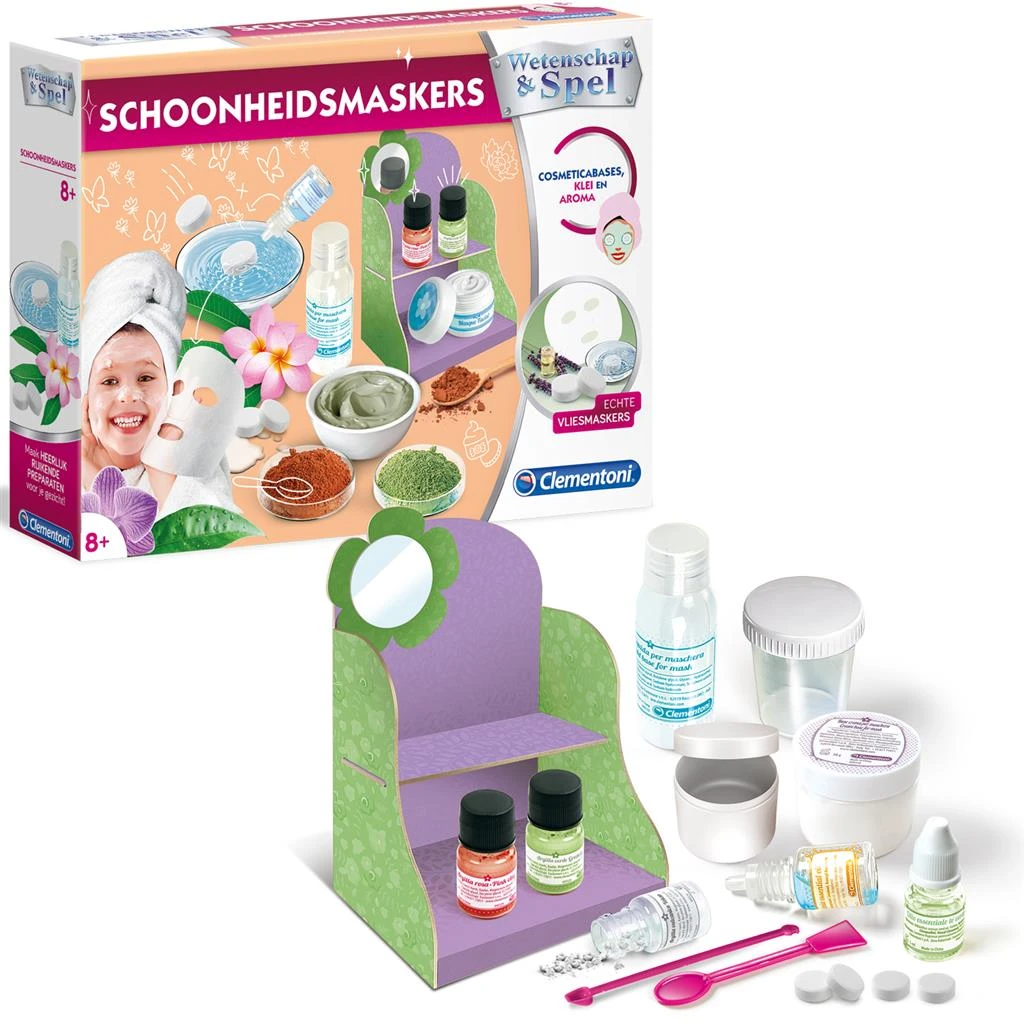 Clementoni Wetenschap & Spel Schoonheidsmaskers Experimenteerdoos 3 Clementoni Wetenschap & Spel Schoonheidsmaskers Experimenteerdoos