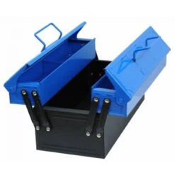 Gereedschapskist Kids-at-Work Gereedschapbox Metaal -Chique Speelgoeds Winkel corvus a600029 kids at work gereedschapskist blauw 1