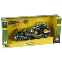 Dieplader + Tractor John Deere Met Voorlader – Constructiespeelgoed – Theo Klein 3908 9 Dieplader + Tractor John Deere Met Voorlader – Constructiespeelgoed – Theo Klein 3908 -Chique Speelgoeds Winkel dieplader met tractor john deere theo klein 3908 2