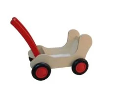 2-in-1 Duwkar En Poppenwagen – V. Dijktoys Combi -Chique Speelgoeds Winkel duwkar poppenwagen 2in1 v.dijktoys combiwagen rood