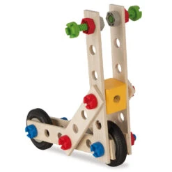 Eichhorn 4in1 Constructor 100-dlg Houten Constructie-speelgoed -Chique Speelgoeds Winkel eichhorn constructor 100 delig 5 1
