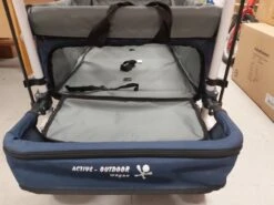 Active Outdoor Bolderkar Blauw Incl. Zonnedak, Extra Bagagetas En Extension. -Chique Speelgoeds Winkel extension1 scaled 1