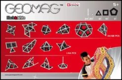 Geomag Panels Black & White 68 Delig Magnetisch Speelgoed -Chique Speelgoeds Winkel geomag panels black white gm012 1 1