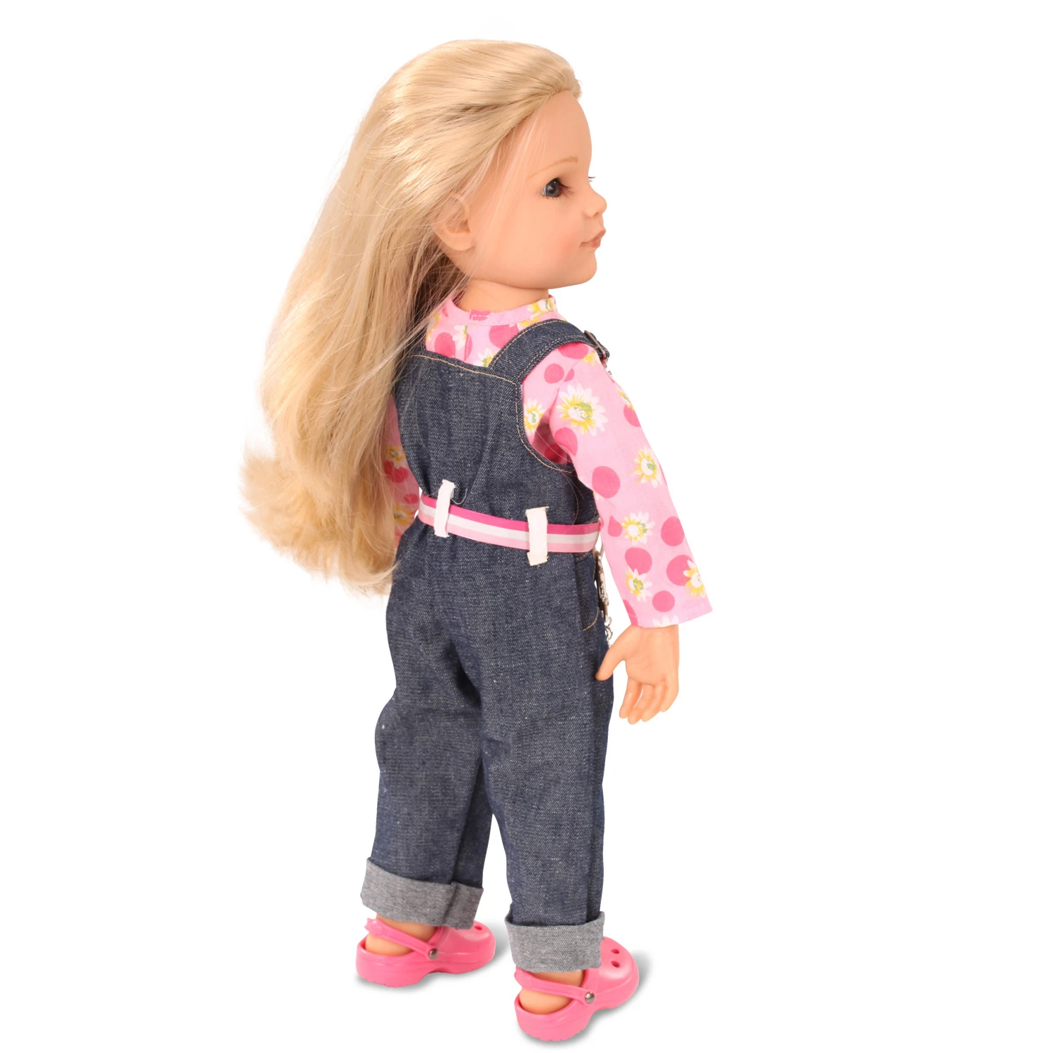 Gotz Poppen Kledingset Denim Tuinbroek 5 Gotz Poppen Kledingset Denim Tuinbroek - Afbeelding 3