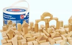 Blokken Naturel 100 Stuks -Chique Speelgoeds Winkel houten blokken heros 10131 1 1