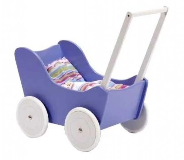 Houten Poppenwagen Purple 4 Houten Poppenwagen Purple - Afbeelding 2