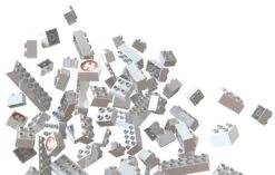 Hubelino Set Witte Bouwstenen 105-delig 8 Hubelino Set Witte Bouwstenen 105-delig -Chique Speelgoeds Winkel hubelino 4200531 blokken wit 105 delig 1 1