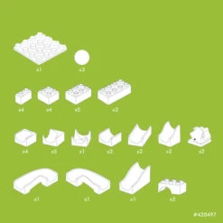 Hubelino Knikkerbaan Uitbreidingset Wissel 43-delig -Chique Speelgoeds Winkel hubelino 420497 uitbreiding wissel knikkerbaan 6