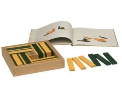 Kapla CJ40 Bouwplankjes Geel/Groen + Boek -Chique Speelgoeds Winkel kapla CJ 40 stuks geel groen met boek 1