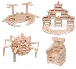 Kapla C100 Wooden Box 100 Delig -Chique Speelgoeds Winkel kapla bouwplankjes 4 3