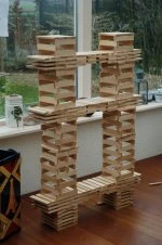 Kapla MA3 280 Dlg Kist +Boek Architectuur+constructies ConstructieSpeelgoed 4 Kapla MA3 280 Dlg Kist +Boek Architectuur+constructies ConstructieSpeelgoed - Afbeelding 2