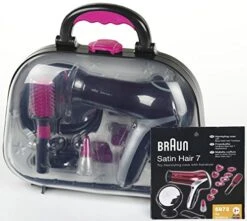 Braun Kappersset In Koffer -Chique Speelgoeds Winkel kappersset braun satin hair 7 koffer theo klein 5872 1 1