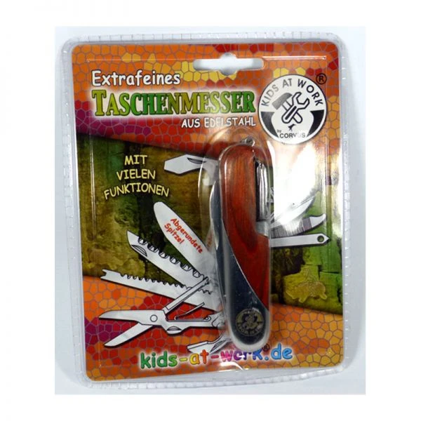 Kids At Work Zakmes Met 14 Functies Kindergereedschap 6 Kids At Work Zakmes Met 14 Functies Kindergereedschap - Afbeelding 4