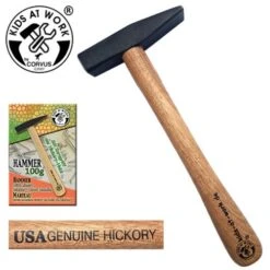Kids At Work Kinderhamer Bankhamer 100 Gr Kindergereedschap -Chique Speelgoeds Winkel kids at work hamer bankhamer 100 gram hickory steel kindergereedschap 1 1