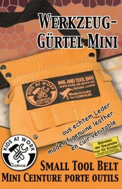 Leren Gereedschapsgordel Kids-at-Work Spijkerzak Mini 7 Leren Gereedschapsgordel Kids-at-Work Spijkerzak Mini -Chique Speelgoeds Winkel kids at work leren spijkerzak mini gereedschapsgordel voor kinderen. 3