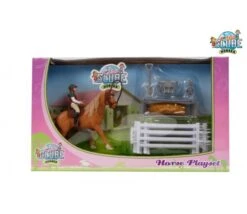 Speelset Paard Met Ruiter En Accessoires Kidsglobe