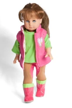 Paardrijd Outfit 3-delig Mt. 35 – 45 Cm. -Chique Speelgoeds Winkel kledingset pop pardrijden heless 1500 2500 2 1