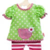 Tuniek Met Gestreepte Legging Mt. 20 – 25 Cm. -Chique Speelgoeds Winkel kledingsetje pop heless 1255 2255