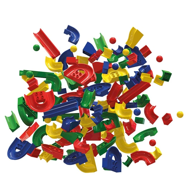 Hubelino Knikkerbaan Baanelementenset 128-delig 7 Hubelino Knikkerbaan Baanelementenset 128-delig - Afbeelding 5