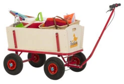 Pinolino Bolderwagen Hout Met Rem -Chique Speelgoeds Winkel pinolino bolderwagen bolderkar kinderwagen til met rem 1