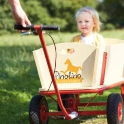 Pinolino Bolderwagen Hout Met Rem -Chique Speelgoeds Winkel pinolino bolderwagen bolderkar kinderwagen til met rem 2