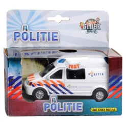Politiebus, Pull Back Met Licht En Geluid. -Chique Speelgoeds Winkel politiebus kidsglobe 510711 1 1