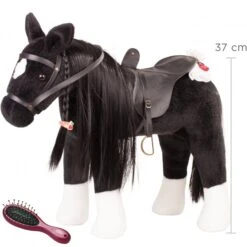 Pony Zwart Gotz Schofthoogte-37-cm. -Chique Speelgoeds Winkel pony zwart gotz 3402783 1