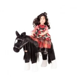 Pony Zwart Gotz Schofthoogte-37-cm. -Chique Speelgoeds Winkel pony zwart gotz 3402783 2