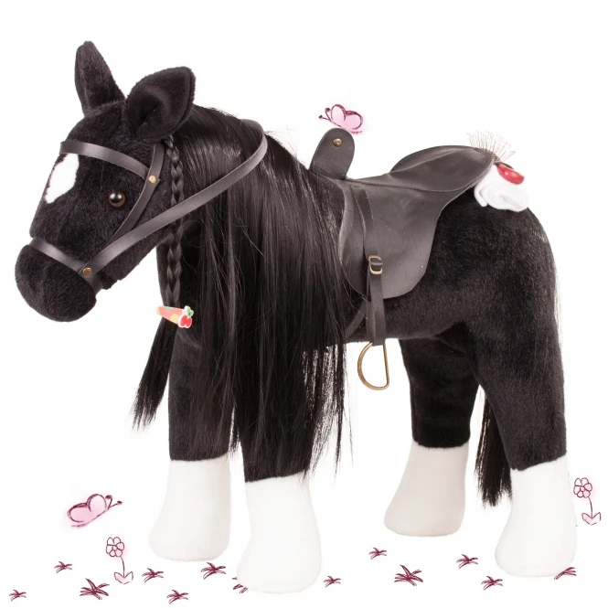 Pony Zwart Gotz Schofthoogte-37-cm. 3 Pony Zwart Gotz Schofthoogte-37-cm.