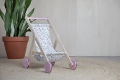 Little Dutch Poppenbuggy Spring Flowers -Chique Speelgoeds Winkel poppenbuggy little dutch pink flowers 2