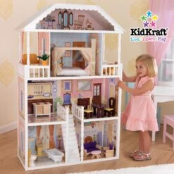 Poppenhuis / Barbiehuis Savannah -Chique Speelgoeds Winkel poppenhuis barbiehuis kidkraft 65023 savannah 6