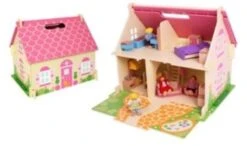 Nieuwe uitgaven -Chique Speelgoeds Winkel poppenhuis blossom cottage bigjigs jt123 1