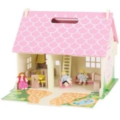 Poppenhuis Blossom Cottage -Chique Speelgoeds Winkel poppenhuis blossom cottage bigjigs jt123 2