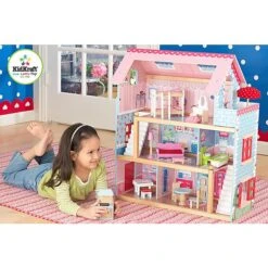 Poppenhuis Chelsea -Chique Speelgoeds Winkel poppenhuis chelsea kidkraft 65054 5