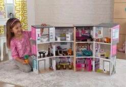 Poppenhuis Modern Deluxe Herenhuis -Chique Speelgoeds Winkel poppenhuis kidkraft 65883 modern deluxe herenhuis 1 1