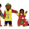Afrikaanse Familie -Chique Speelgoeds Winkel poppenhuispopjes afrikaanse familie goki 51817