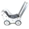 Poppenwagen Simply For Kids Stippen Wit -Chique Speelgoeds Winkel poppenwagen simply for kids stippen wit