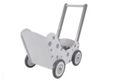 Poppenwagen Simply For Kids Stippen Wit -Chique Speelgoeds Winkel poppenwagen simply for kids stippen wit 2