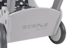 Poppenwagen Simply For Kids Stippen Wit -Chique Speelgoeds Winkel poppenwagen simply for kids stippen wit 3